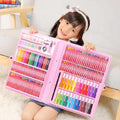 168 Pcs Kids Super Mega Art Colouring Set - Pink