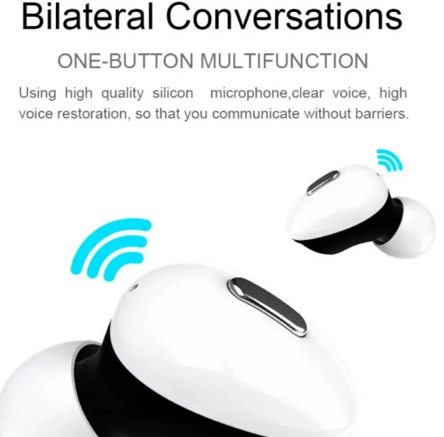 T2 Mini Bluetooth 5.0 Earphone Wireless Headphones with charging box - Black