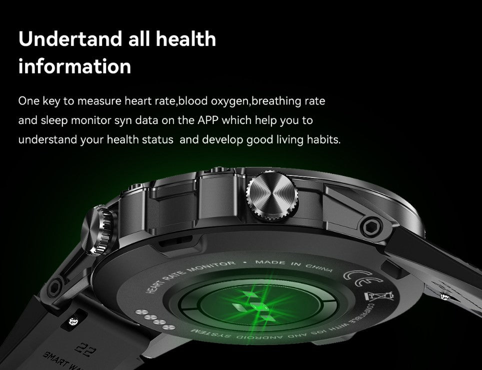 Smart Watch K52 Watches Men Wome Sports Fitness Modes Bluetooth Call Health Monitor 400mah 1.39Inch HD Smartwatch - Orange