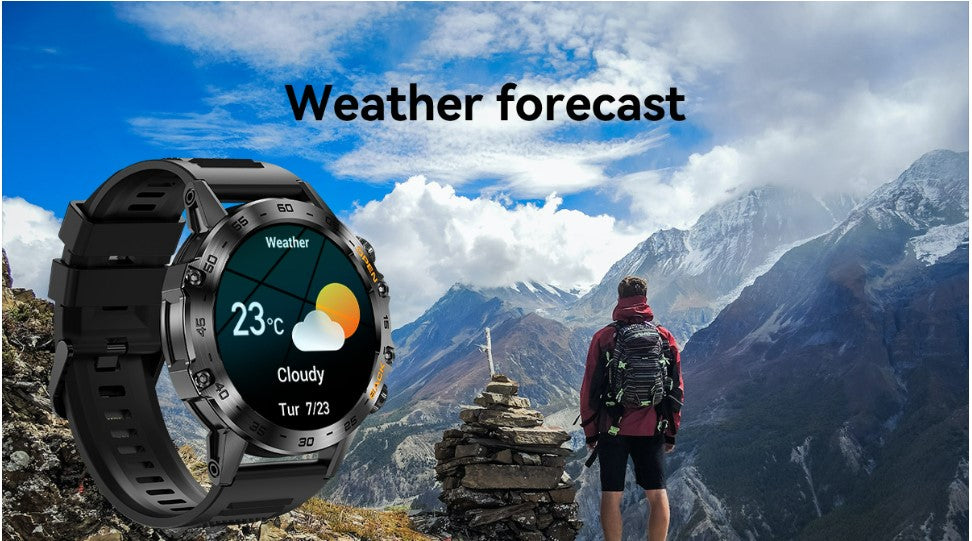 Smart Watch K52 Watches Men Wome Sports Fitness Modes Bluetooth Call Health Monitor 400mah 1.39Inch HD Smartwatch - Orange