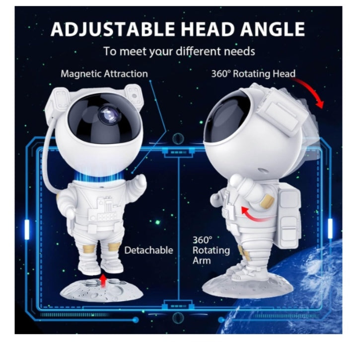 LED Astronaut Starry Galaxy Night Light